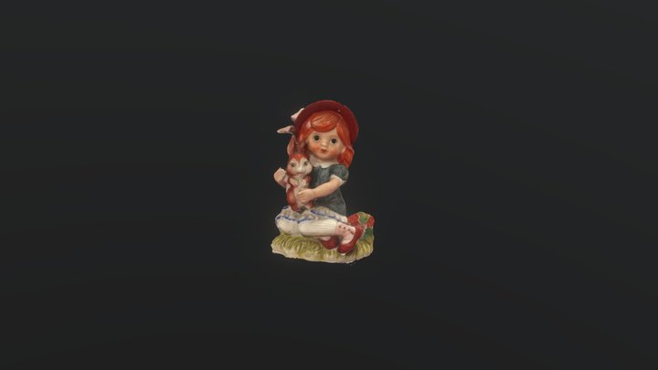 Το κοριτσάκι και ο λαγός 3D Model