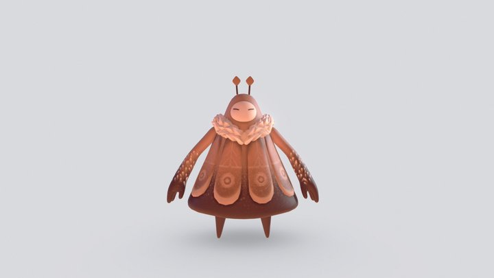 Moth 3D Model 3D Model