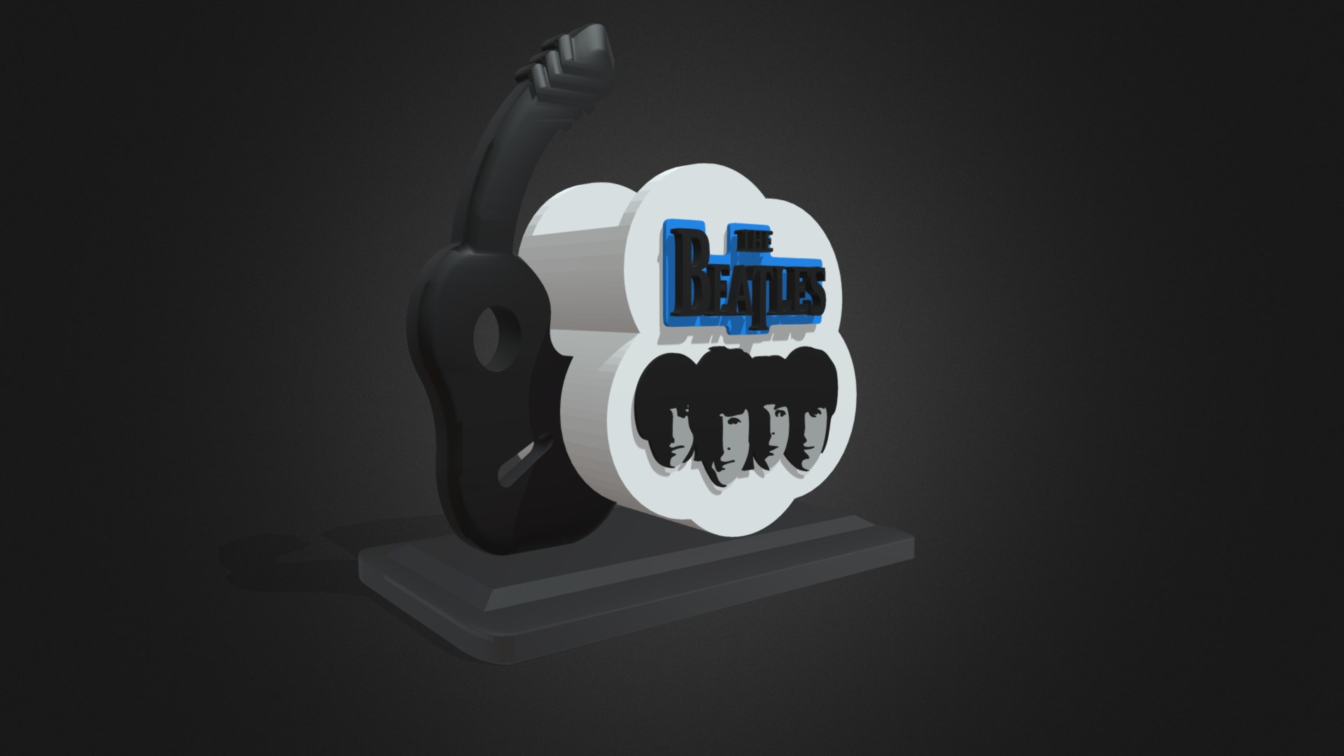 3D model THE BEATLES ( STATIONARY STORAGE ) 3D printing - This is a 3D model of the THE BEATLES ( STATIONARY STORAGE ) 3D printing. The 3D model is about logo.