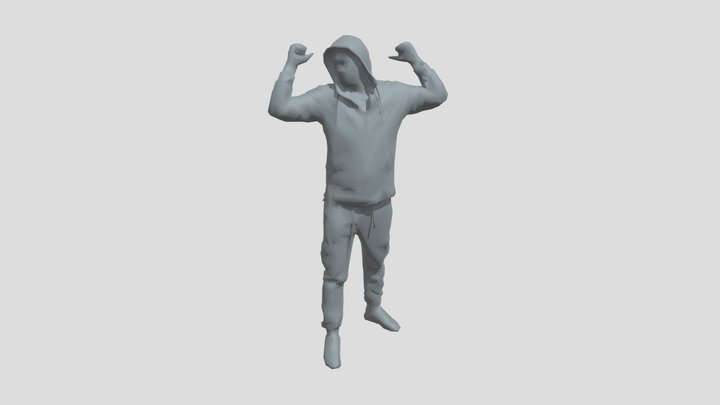 Lowpoly Male Standing – Modello 3D gratuito STL
