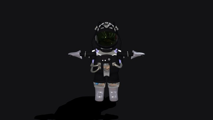 astronauta 3D Model