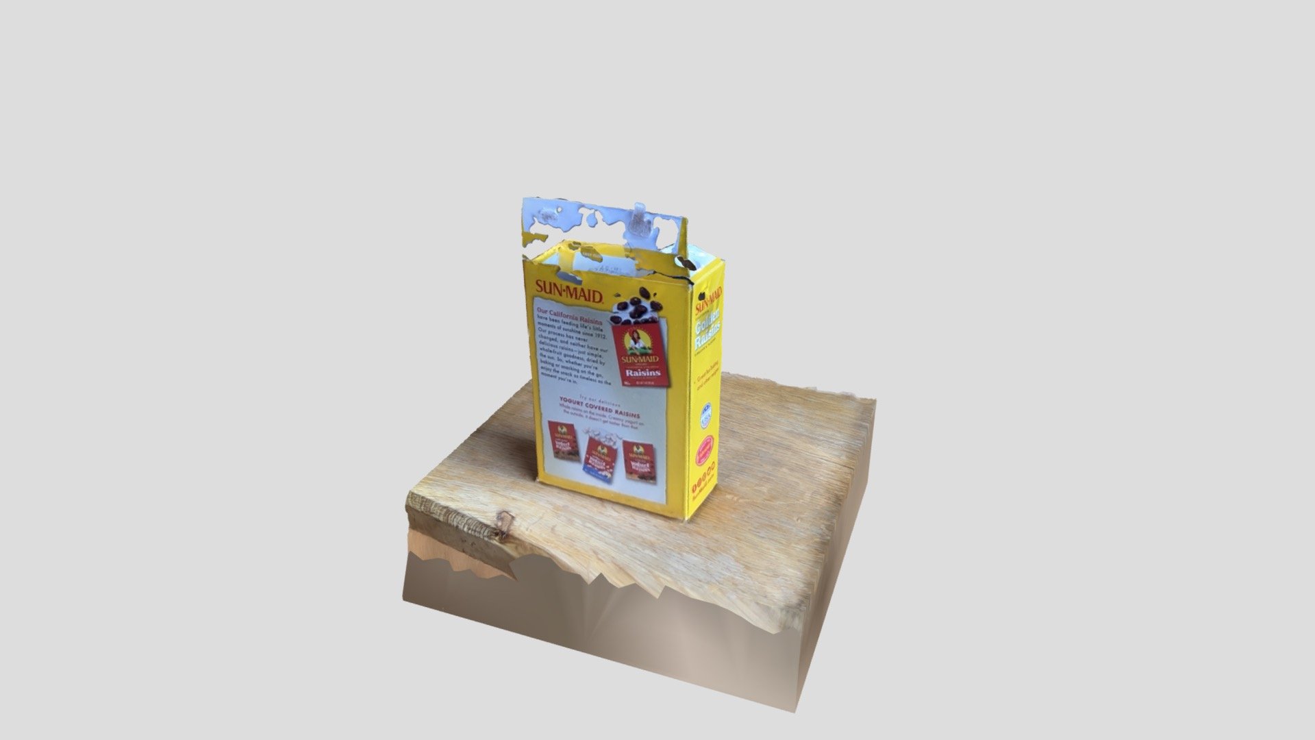 Raisin box RealityScan test