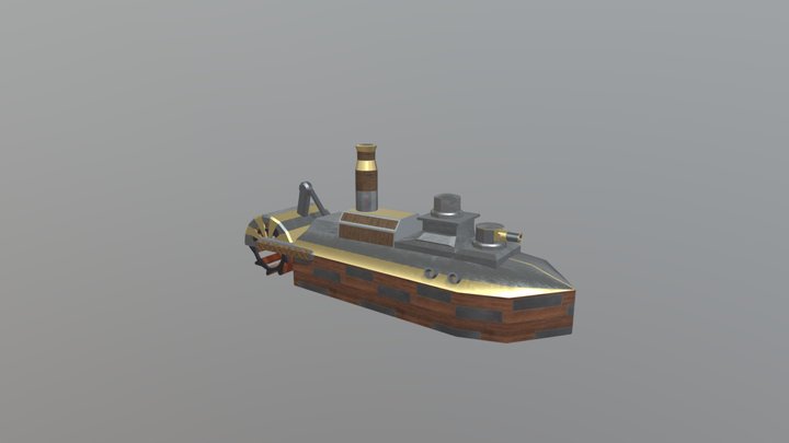 Dwarven Ship 3D Model