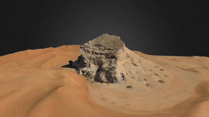 Nr. Fossil Rock in Dubai 3D Model