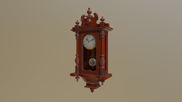 antique clock 3D Model