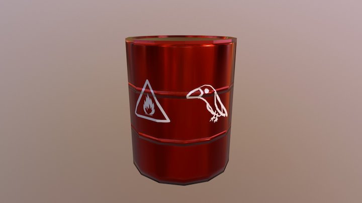 Oiltank Low 3D Model