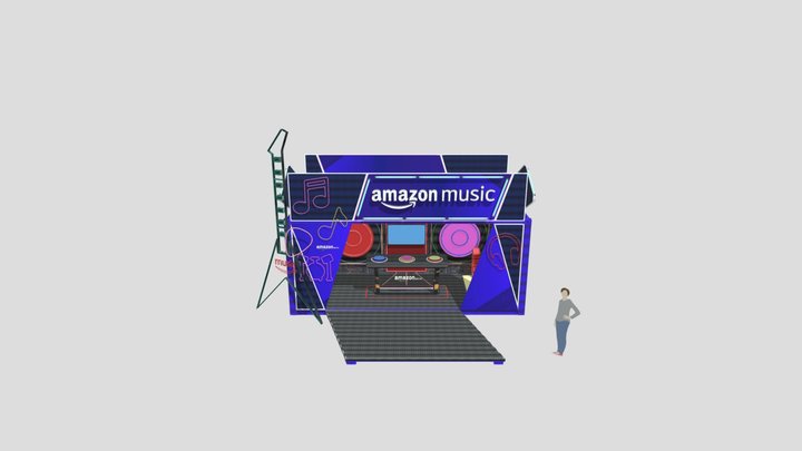 AMAZON CONTAINER MODEL 20FT 3D Model