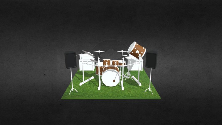 Modern Drum 3D Model