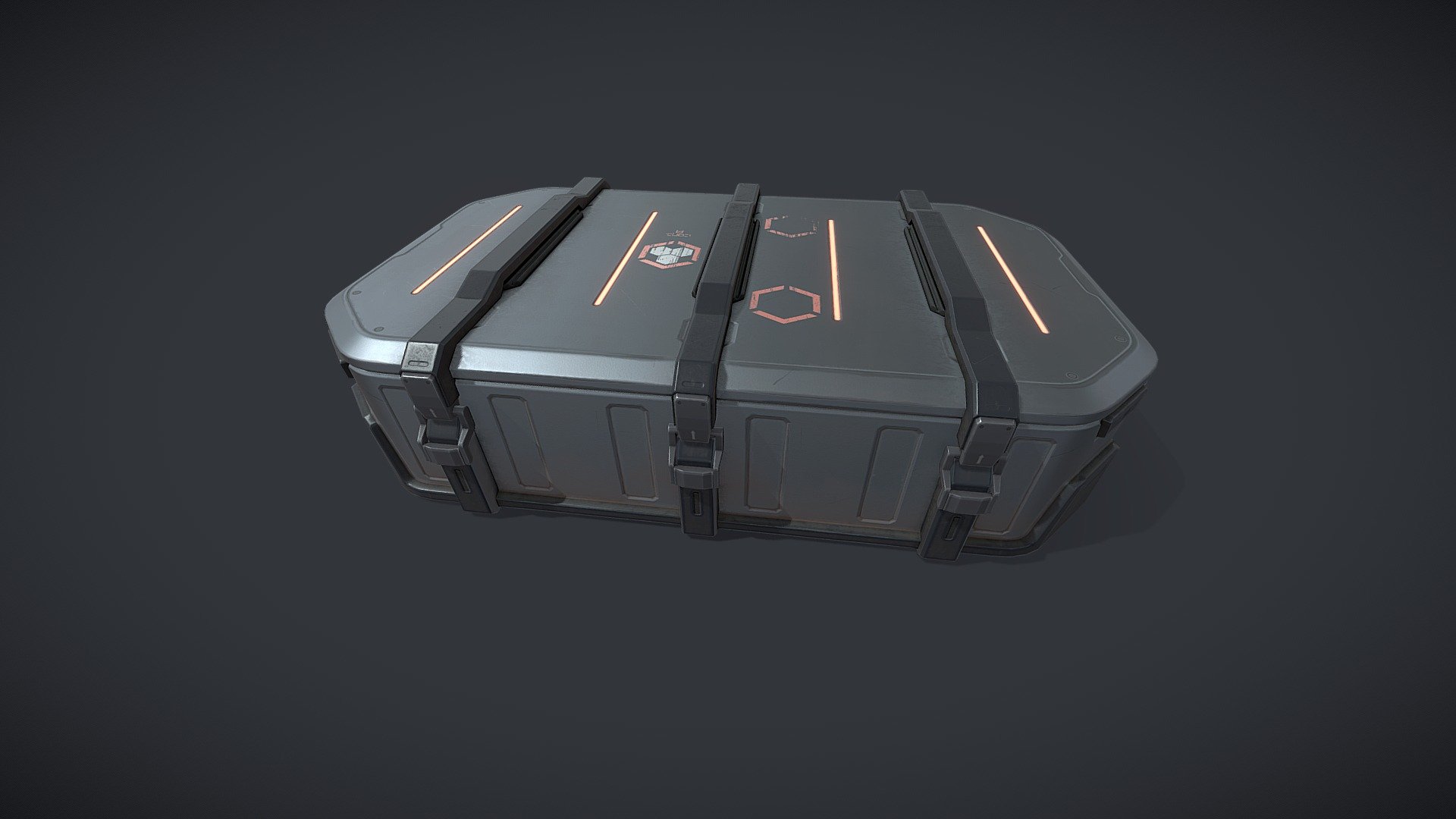 Sci fi Crate Gun Metal 3D Model By Teho 26db3ff Sketchfab
