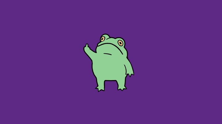 Frick Frog 3D Model