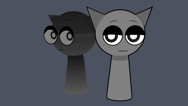 Gray (Sprunki) 3D Model