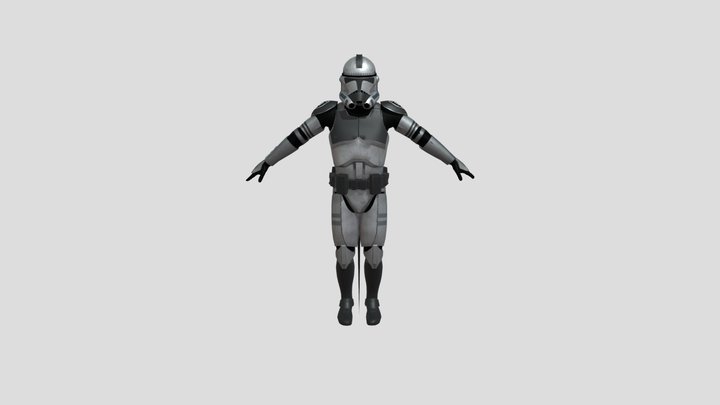 Kamino Security Trooper 3D Model