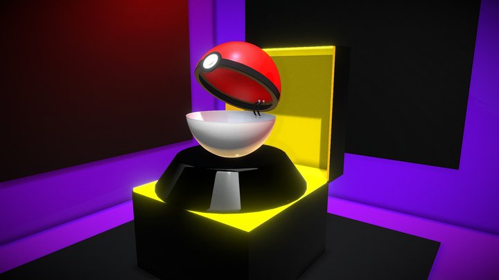 Pokeball Art 3D Model
