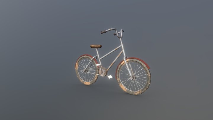 Low Poly Bike 3D Model