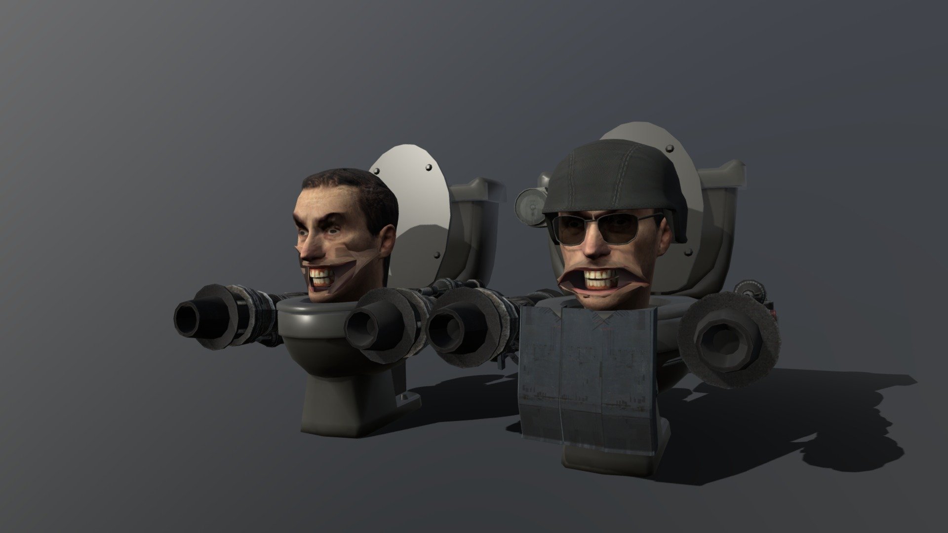 Skibidi Laser Guard Toilet V1 And V2 - Download Free 3D model by User09 ...