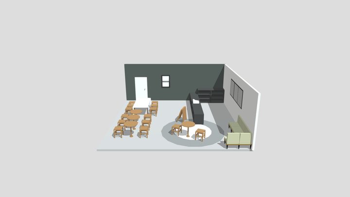 Coffee Shop 3D Model