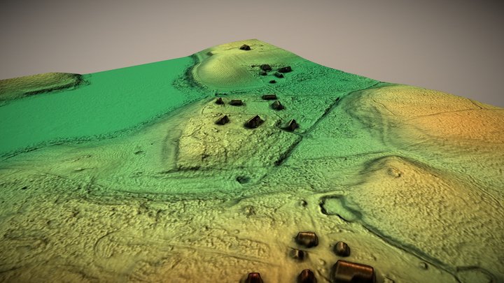 Senojo Daugėliškio piliakalnis (Lithuania) – Gratis 3D-model STL