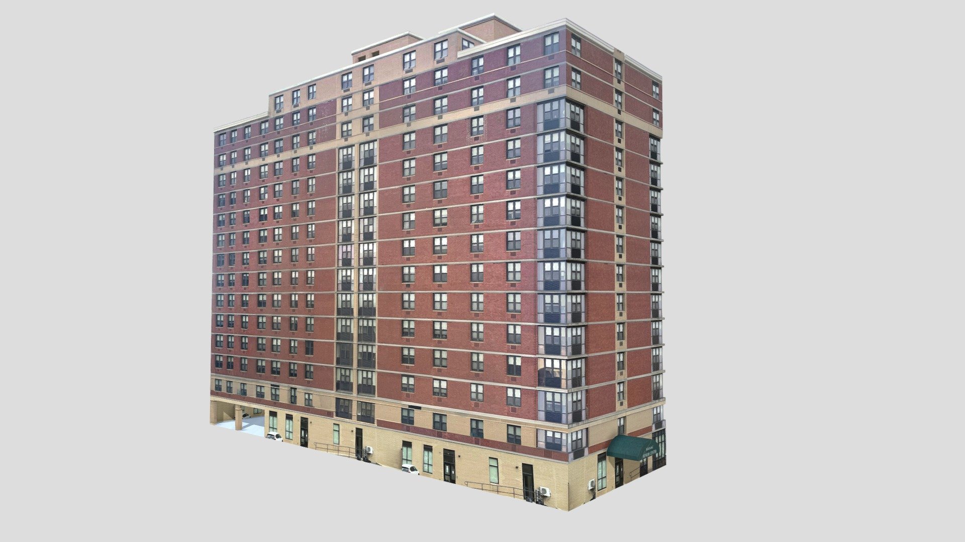 Large Queens Apartment Complex Buy Royalty Free 3D model by Danny