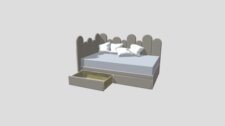 bed children 3D Model