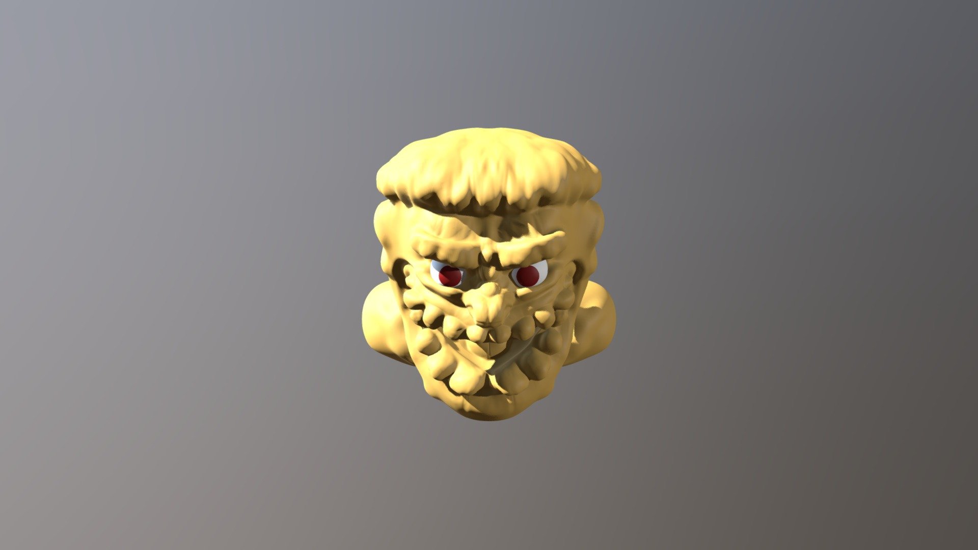 day 9 sculptjan19 mood Rage - 3D model by HobanOsPlaytime [26e1e7b ...