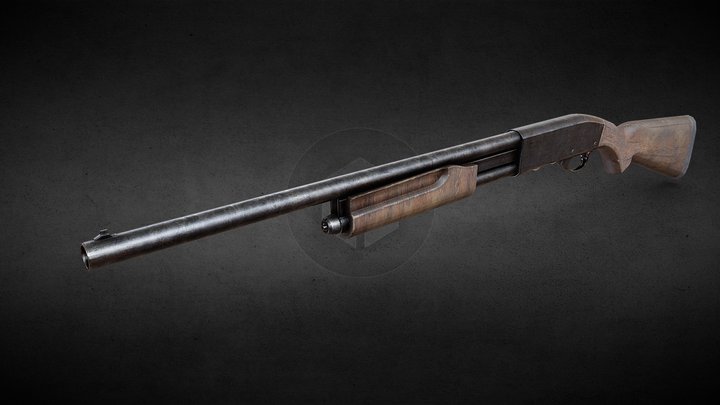 Remington 870 (PBR|GR) 3D Model