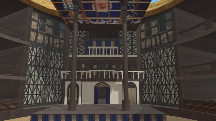 Globe Theater Shakespeare 3D Model
