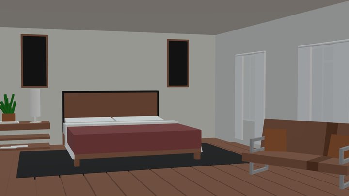 My Voxel Room 3D Model