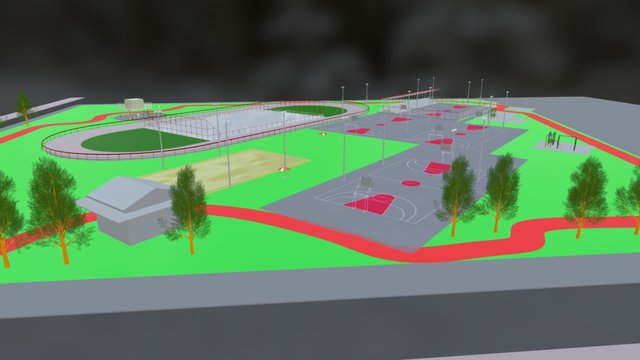 Parque Recreacional del Norte 3D Model