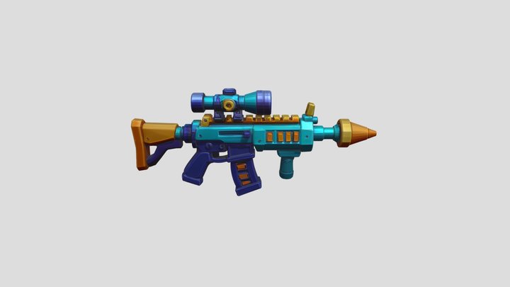 Weapon Rifle And Space Gun - Medieval Rock v1