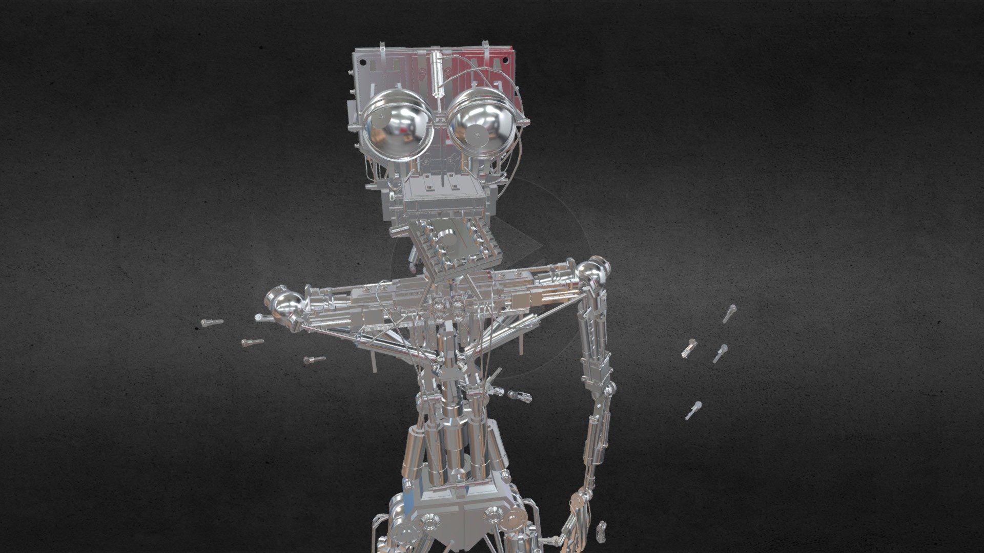 Endoskeleton Remake FBX Port - Download Free 3D Model By Freddy VR P3d ...