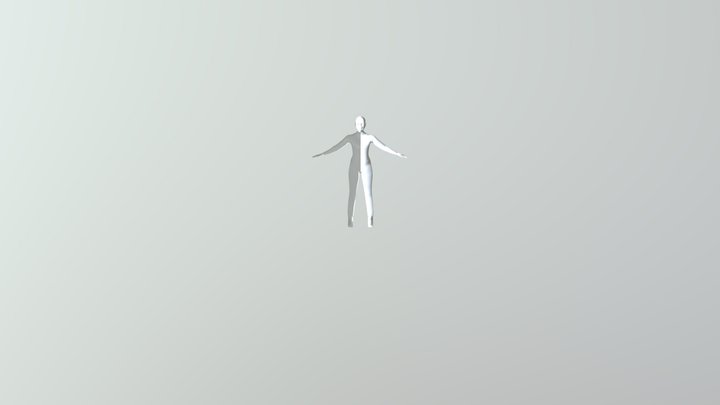 Female Character Model 3D Model