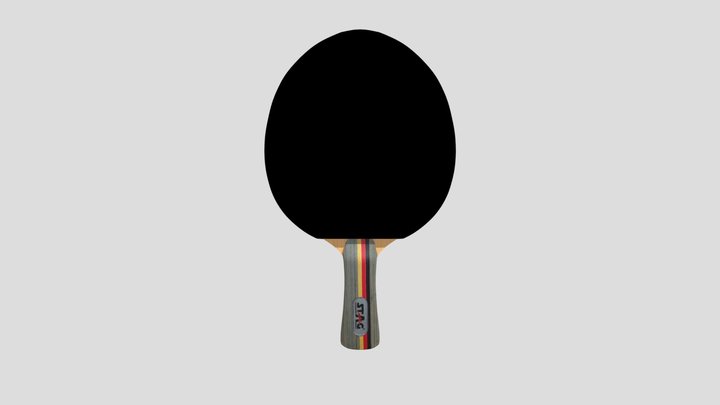 Table Tennis Racket (Stag) 3D Model