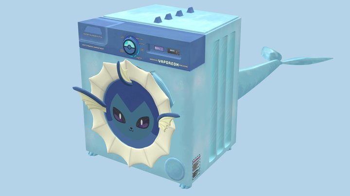 / 💦Vaporeon washing machine💙 3D Model