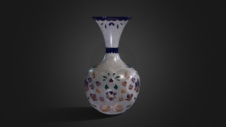 Alsatian pottery vase 3D Model