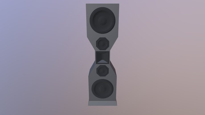 Speaker A Textured 3D Model