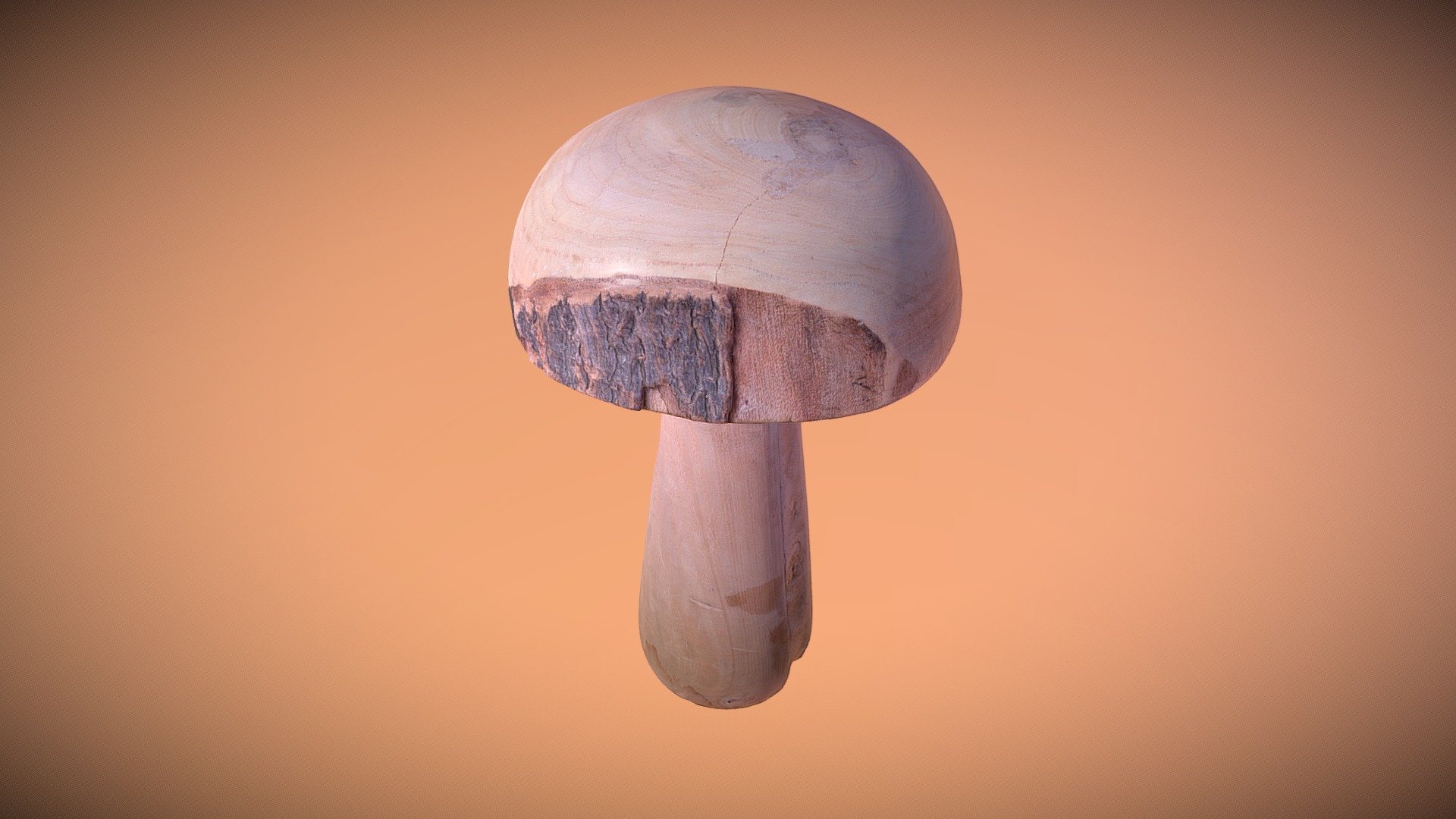 Wooden Mushroom childs' seat