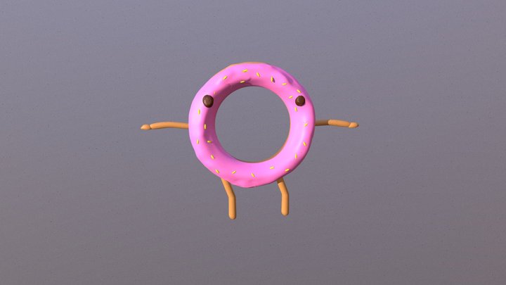 The donut dude 3D Model