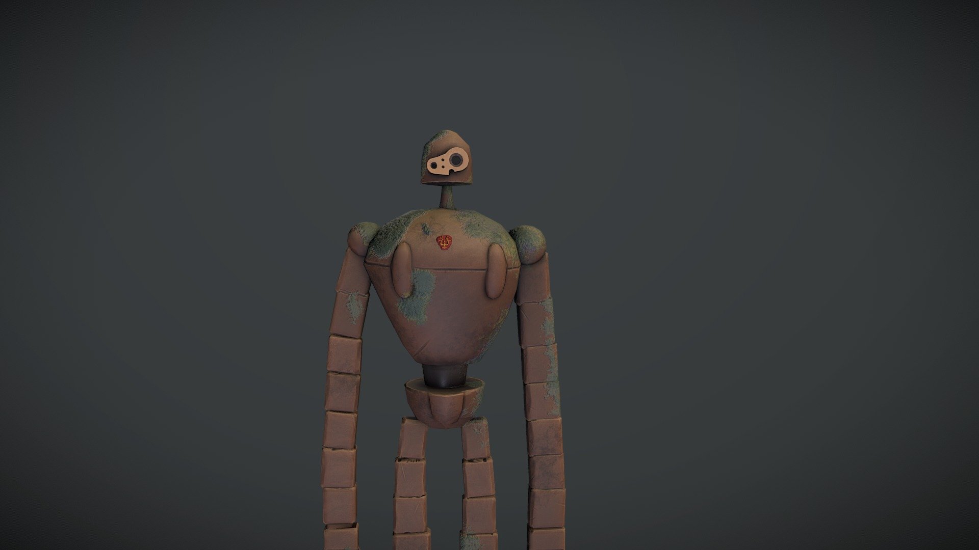 Golem from Ghibli film Castle in the Sky 3D model by Lowth [26ec079