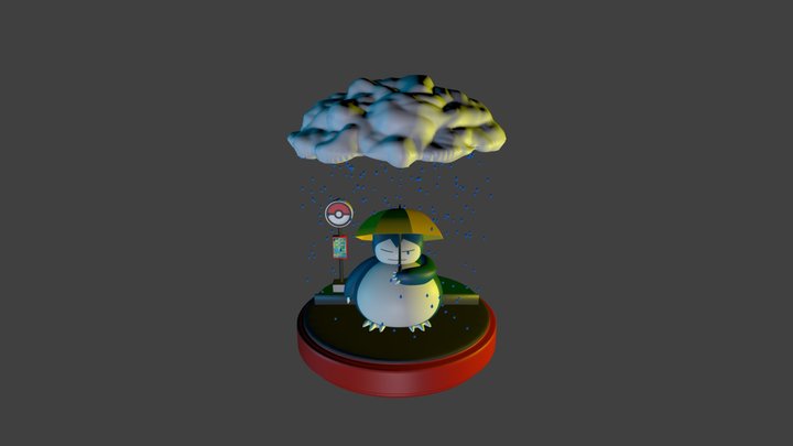 Snorlax Totoro 3D Model