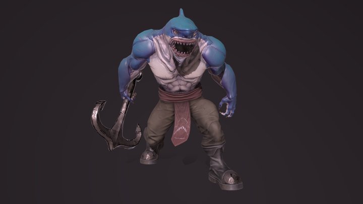 Sharkman 3D Model