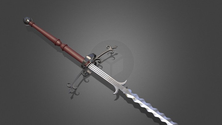 Zweihänder (Great Sword/Doppelhänder) 3D Model