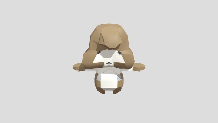 Lowpoly Creature Comp 01 3D Model