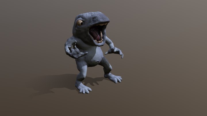 Frog Imp | Animated Fantasy Character 3D Model