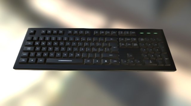 PC Keyboard 3D Model