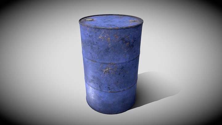 Rusty Old Barrel 3D Model