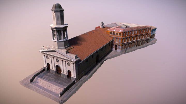 Iglesia La Matriz - Valparaíso, Chile 3D Model