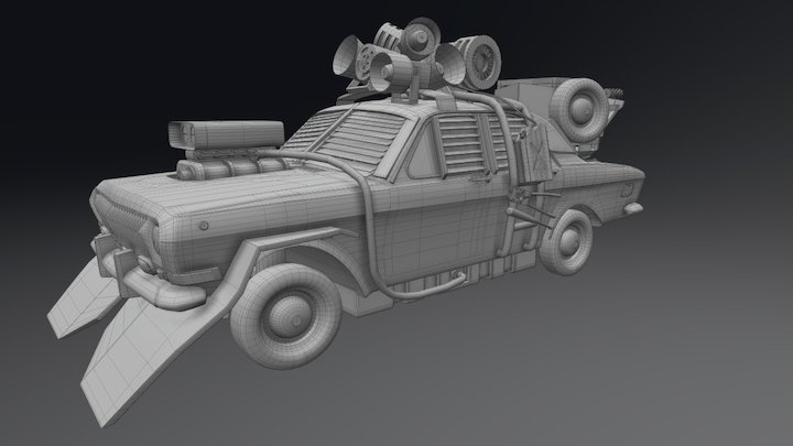 Modded GAZ 24 3D Model