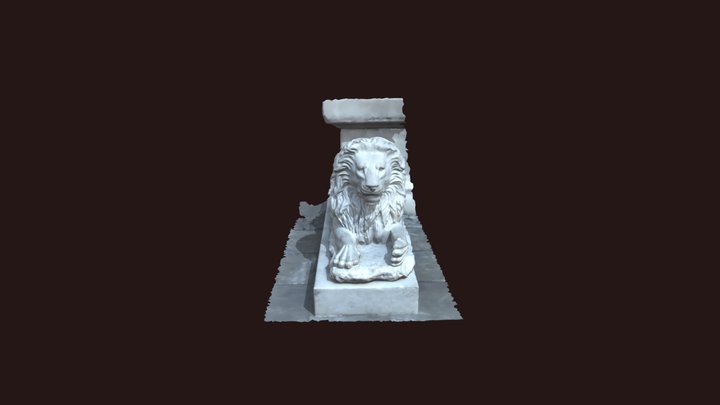 Lion sculpture outside of Metropolitan Cathedral 3D Model