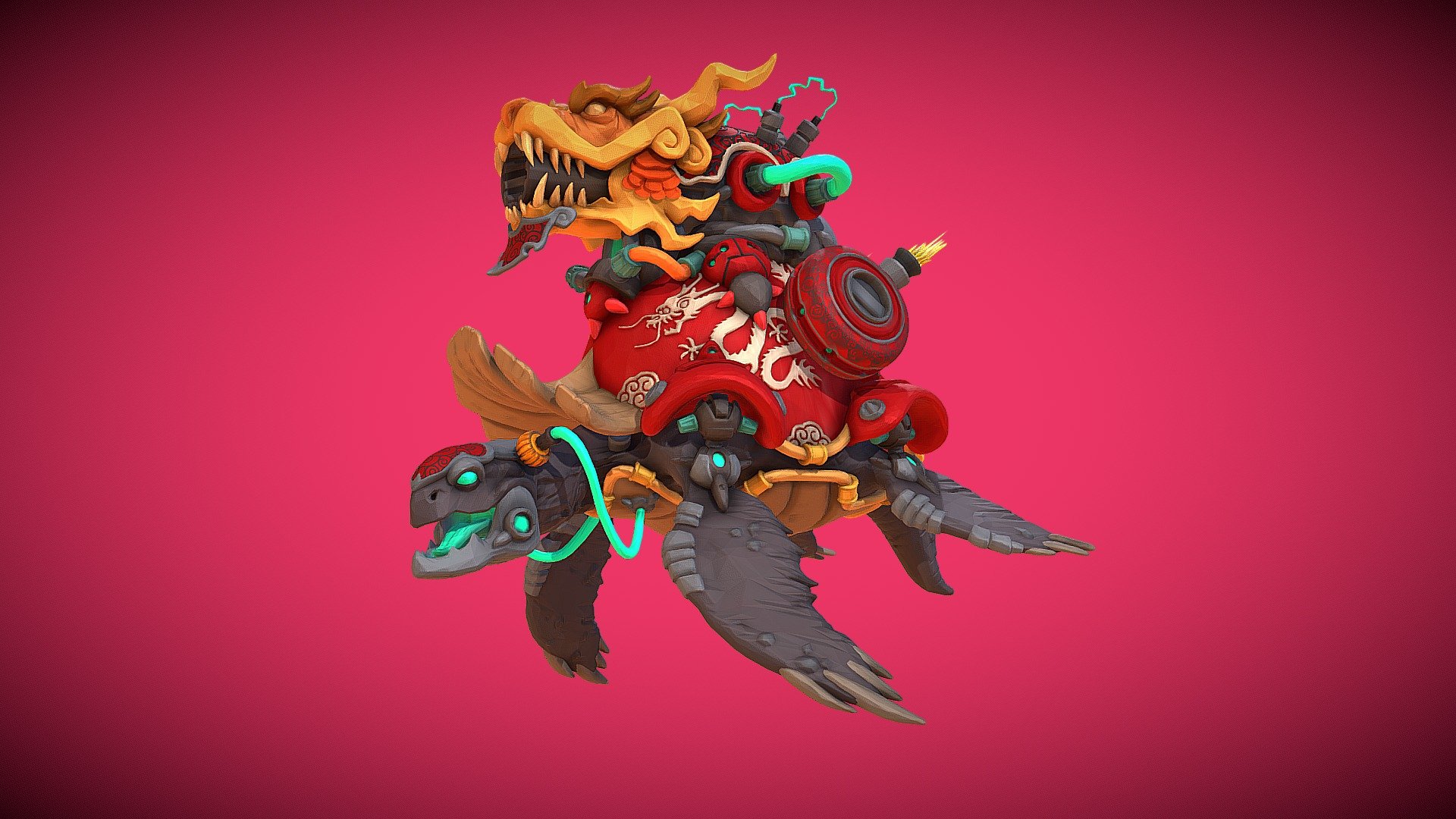 Ace Doom Turtle - 3D model by Grell [26f5429] - Sketchfab