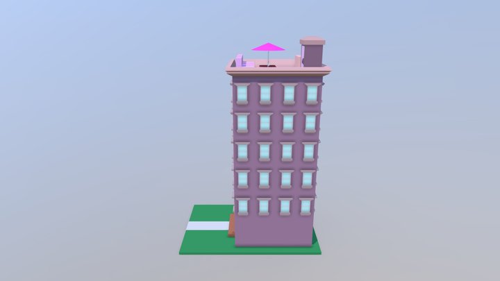 Barbie Building 3D Model
